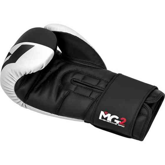 Боксерські рукавиці RDX F4 Boxing Sparring Gloves Hook&Loop WHITE/BLACK 10 унцій (капа у комплекті) Каменское