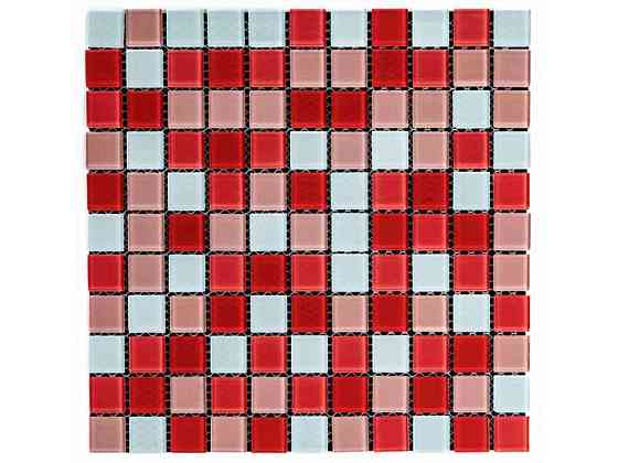 Мозаїка з декоративного скла 298*298*4,5мм Червона SW-00002367 ТМ STICKER WALL Київ