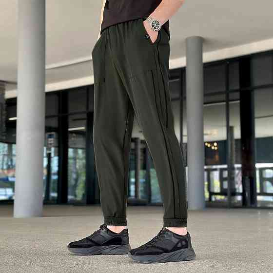 Джогери Чоловічі штани літні Pobedov Weekend легкі штани на літо чоловічі з кишенями вільні на весну хакі Одеса