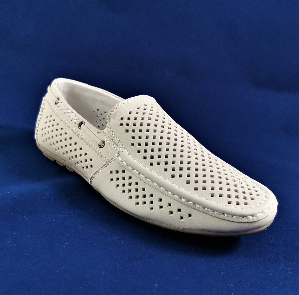 Мокасины Летние Мальчик Кроссовки Подросток Сеточка Бежевые Кожаные Туфли (размеры: 32,34) - 0-1 Днепр - изображение 5