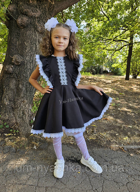 Красивое школьное платье с кружевом 116-134 Кривой Рог - изображение 5