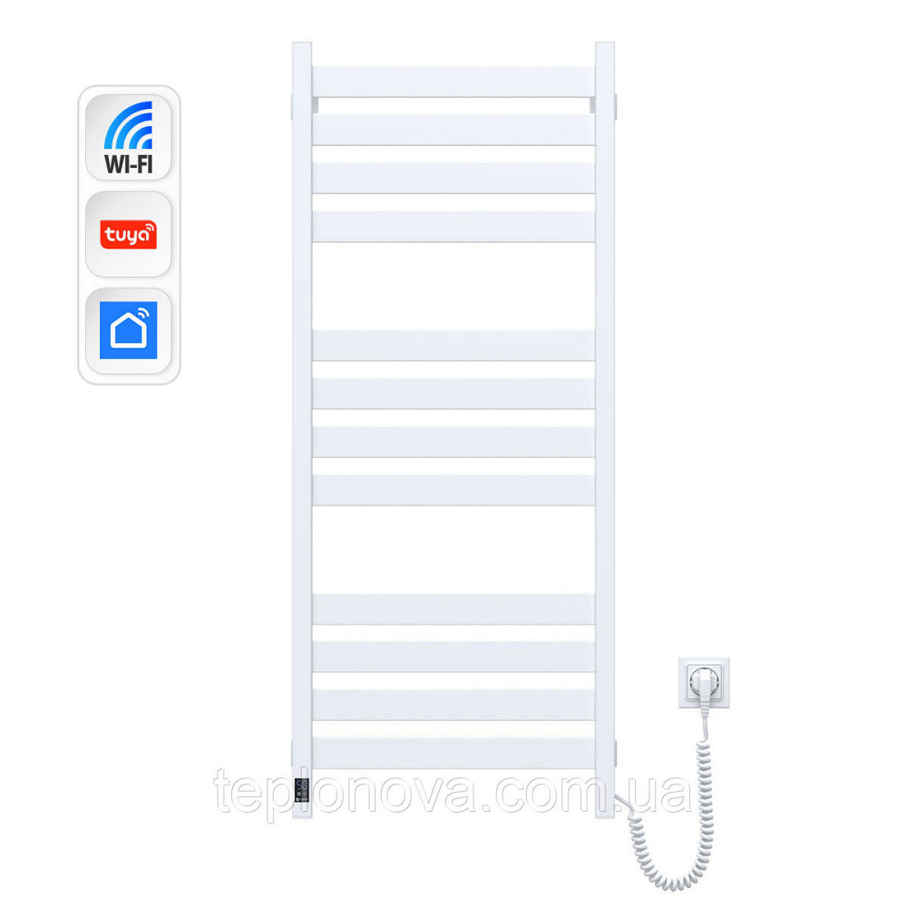 Сушарка для рушників Largo 500х1200 Sensor з Wi-Fi, права з таймером, білий оксамит Чернівці - фото 1