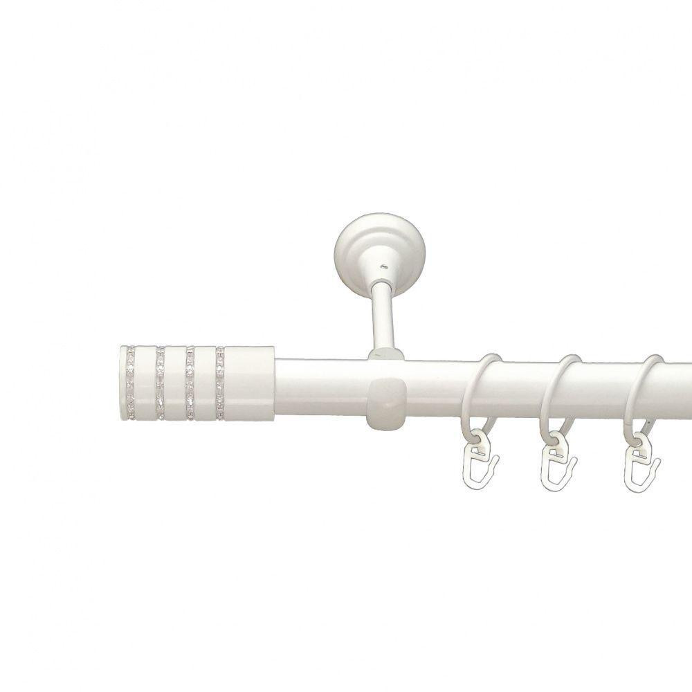 Карниз Orvit Барамелла металевий однорядний відкритий Арктіс 25 мм 200 см (00-00010371) Львів - фото 1