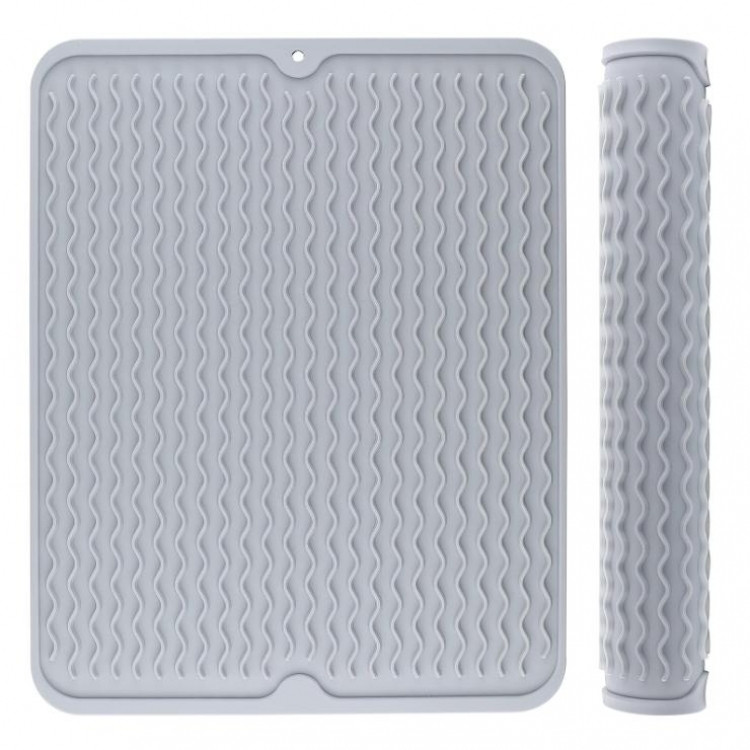 Килимок силіконовий нековзний для сушіння посуду 30*40см Вінниця - фото 1