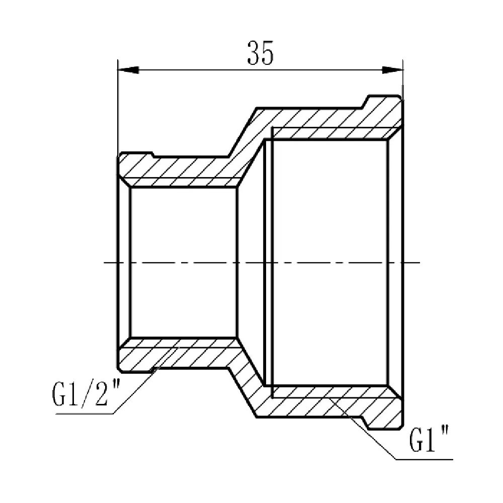 Муфта редукційна Thermo Alliance Forte 1"х1/2" ВВ SF3572515 Київ - фото 7