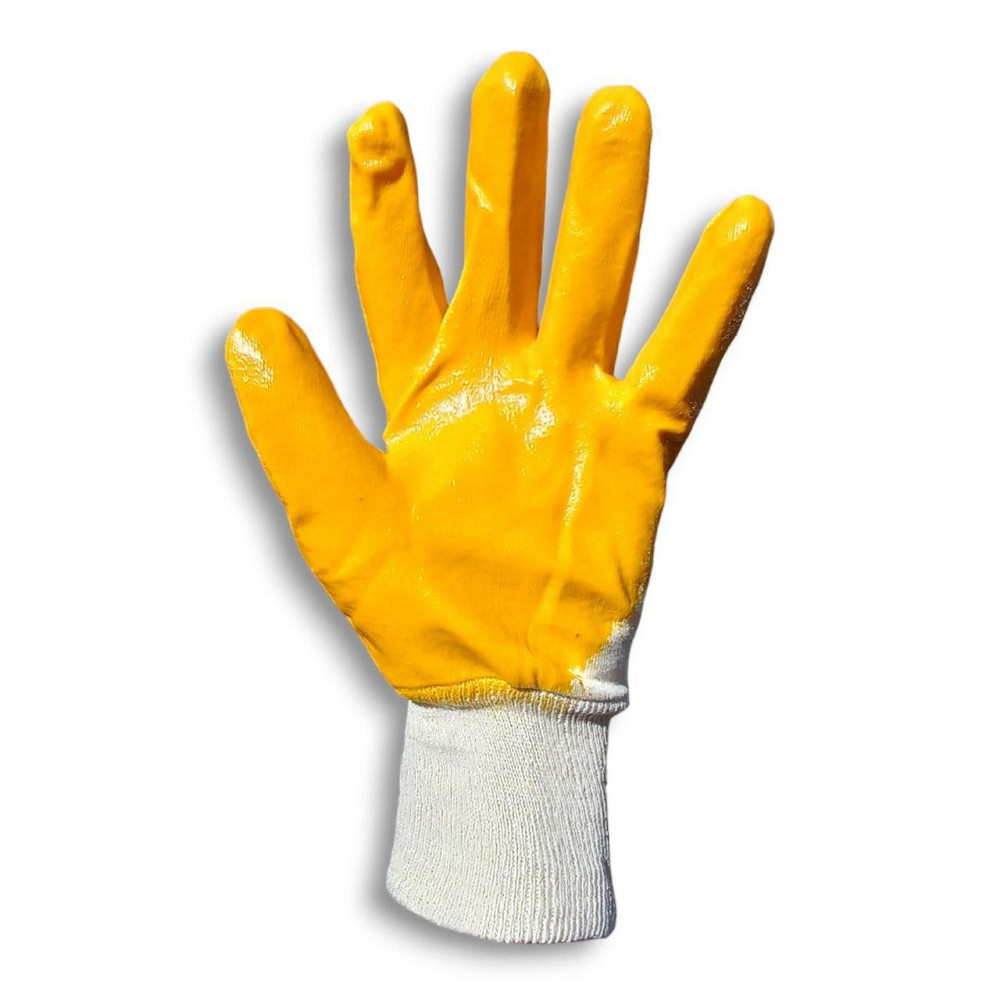 Рукавички робочі ХБ з нітриловим покриттям, прогумовані, розмір No10 (XL), для роботи та захисту рук Харків - фото 4