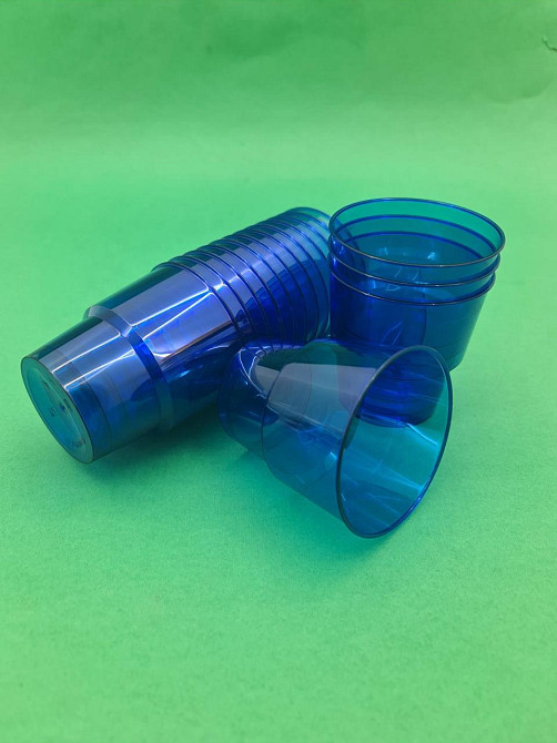 Стакан 200 мл склоподібний, блакитний уп./25 штук Харків - фото 4