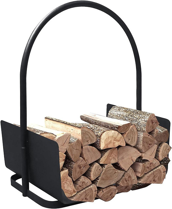 Кошик для дров камінна дровниця, підставка, стелаж для перенесення і зберігання дров біля каміна Кам'янець-Подільський - фото 7