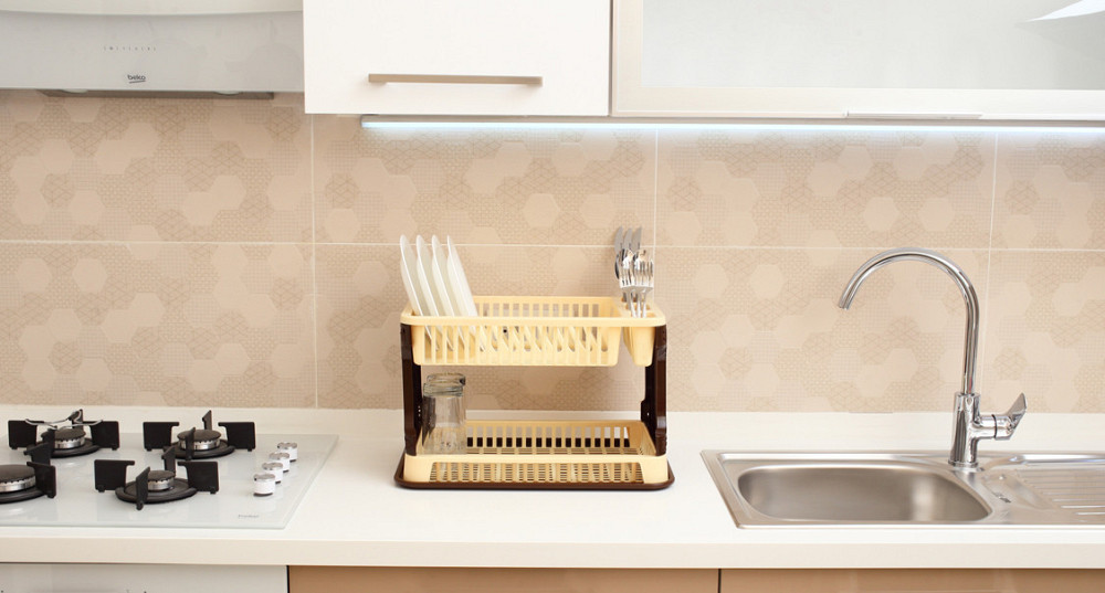 Сушарка для посуду Efe ажурна. 42х29х29 біла Одеса - фото 4