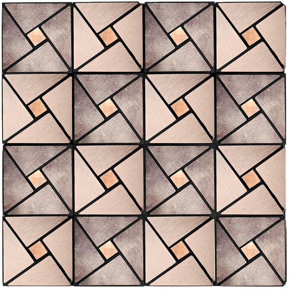 Самоклеющаяся алюминиевая плитка 300х300х3мм Бежевая со стразами SW-00001774 Киев - изображение 1