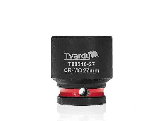 Головка ударна "Tvardy" з хром-молібденової сталі (Cr-Mo)  1/2"  6-гранна 27 мм Київ