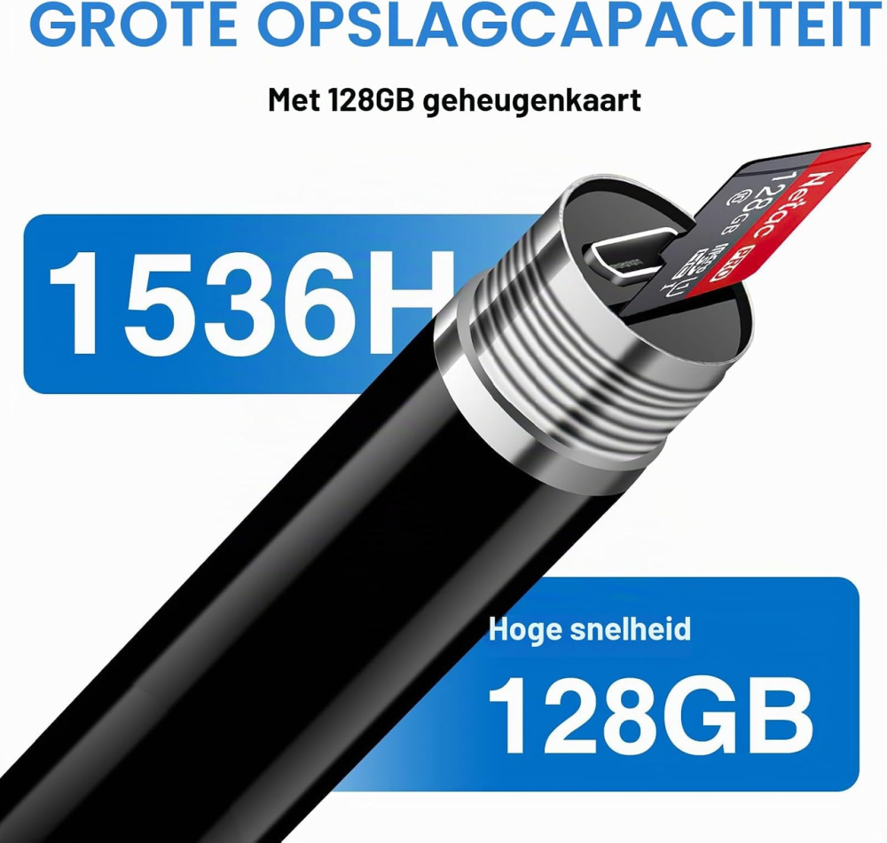 Цифровий диктофон Hersance 128 ГБ, до 1536 год запису, 360° стерео, шумозаглушення, активація голосом, MP3 Київ - фото 5