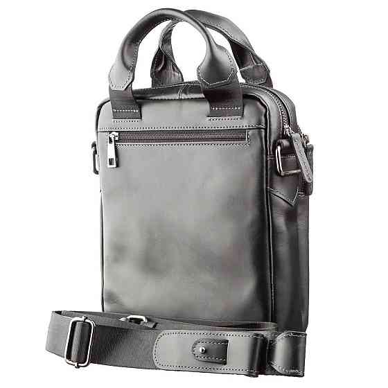 Сумка мужская SHVIGEL 11184 в гладкой коже Черная Киев