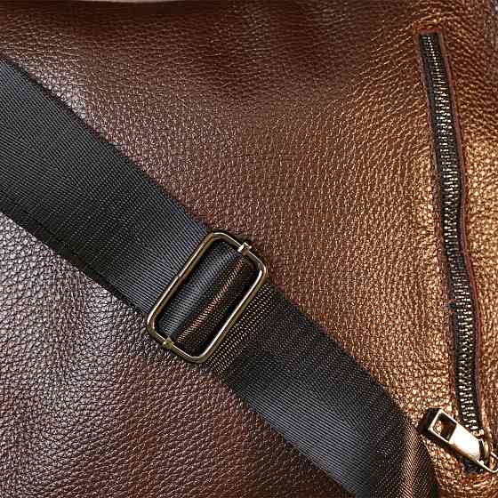 Кожаная современная мужская сумка через плечо SHVIGEL 11601 Коричневый Киев