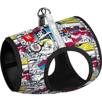 Шлея для собак WAUDOG Clothes з QR паспортом "Супермен комікс" S2 (1012-4006) Вінниця