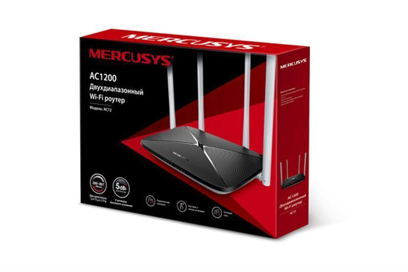 Бездротовий маршрутизатор Mercusys AC12 V2 зовнішній адаптер живлення Харків - фото 1