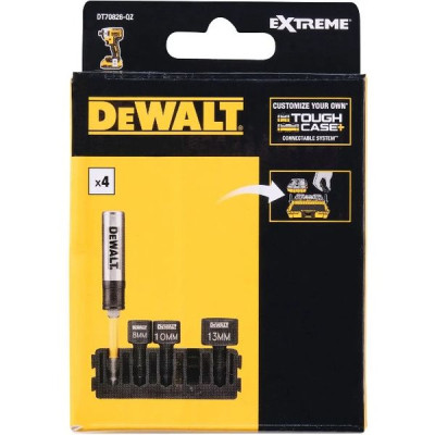 Головка магнітна DeWALT в касеті для Tough Case, торцевих магнітних знімних EXTREME IMPACT (DT70826) Вінниця - фото 1