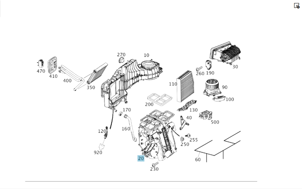 Mercedes-Benz  A2468307700 Корпус пічки розподільника повітря салону CLA C117 CLA Shooting Brake X117 GLA X156 A-class W176 B-class W242 B-class W246 Одесса - изображение 2