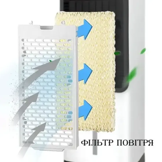 Мобильный кондиционер 2в1 с обогревом и охлаждением Domotec 1668 Коломыя