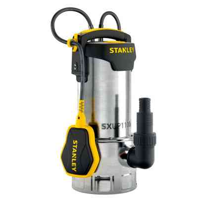Дренажний насос Stanley 1.1 кВт, для чистої та брудної води, 1650 л/ч (SXUP1100XDE) Вінниця