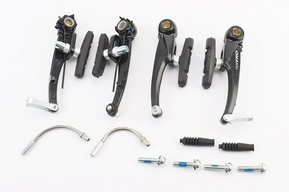 Гальмо V-brake 110мм (2 колеса), алюмінієве, чорне С-310 Київ - фото 1