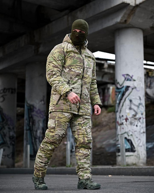 Зимний тактический костюм TASLAN Oblivion водонепроницаемый мультикам ВТ3759 Одесса - изображение 13