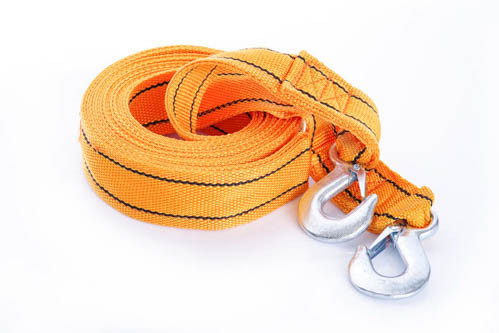 Посилений буксирувальний трос 4,5м 50мм 3т з подвійною пряжкою та гачком у блістері СИЛА Харків - фото 1