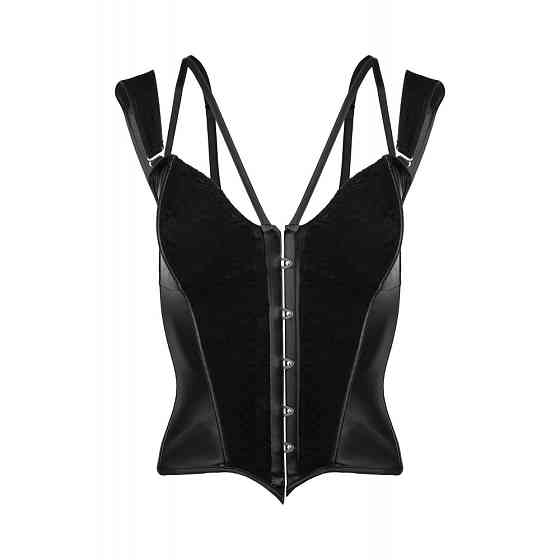 Корсет с гипюром F159 Noir Handmade M Sex Aura Киев