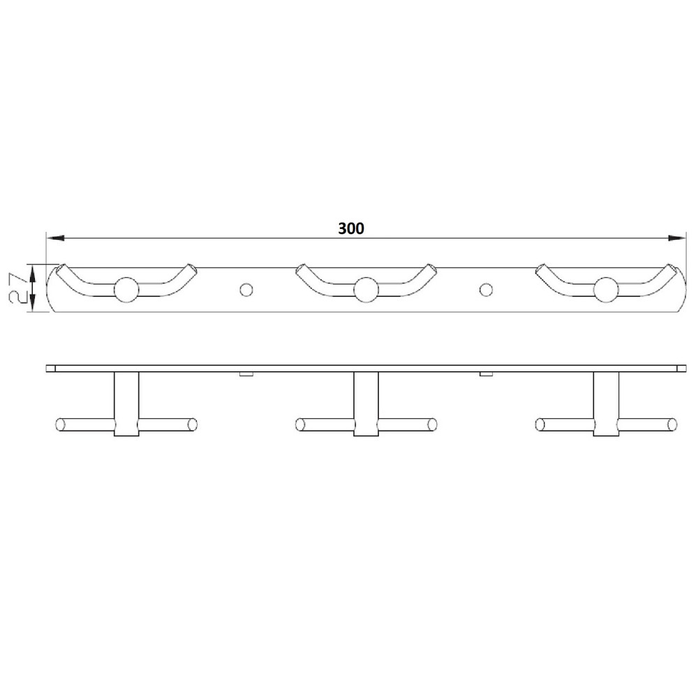 Планка з гачками подвійними 3х2 Globus Lux RM 1503-3 Київ - фото 5