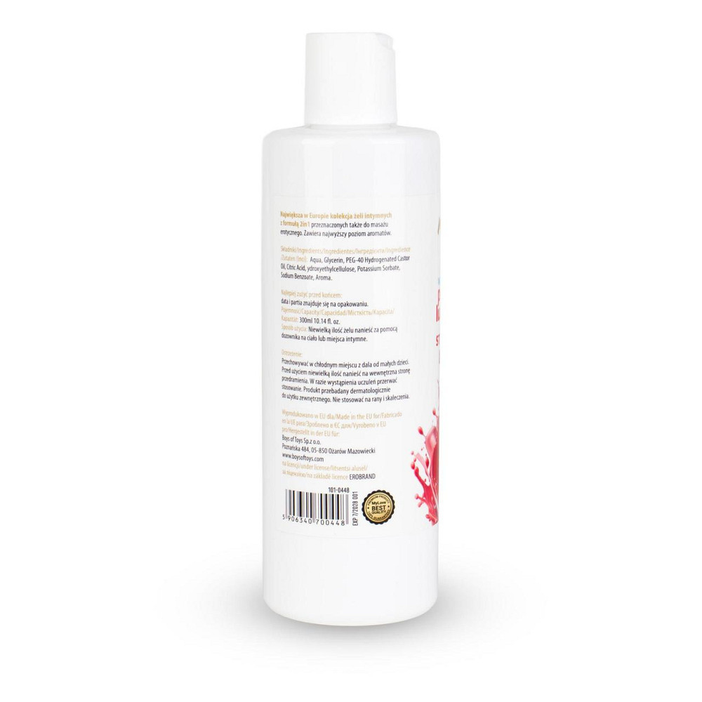 2в1 лубрикант та масажний гель - MyLove Aroma Series Intim&Massage Strawberry, 300 мл Sex Aura Київ - фото 6