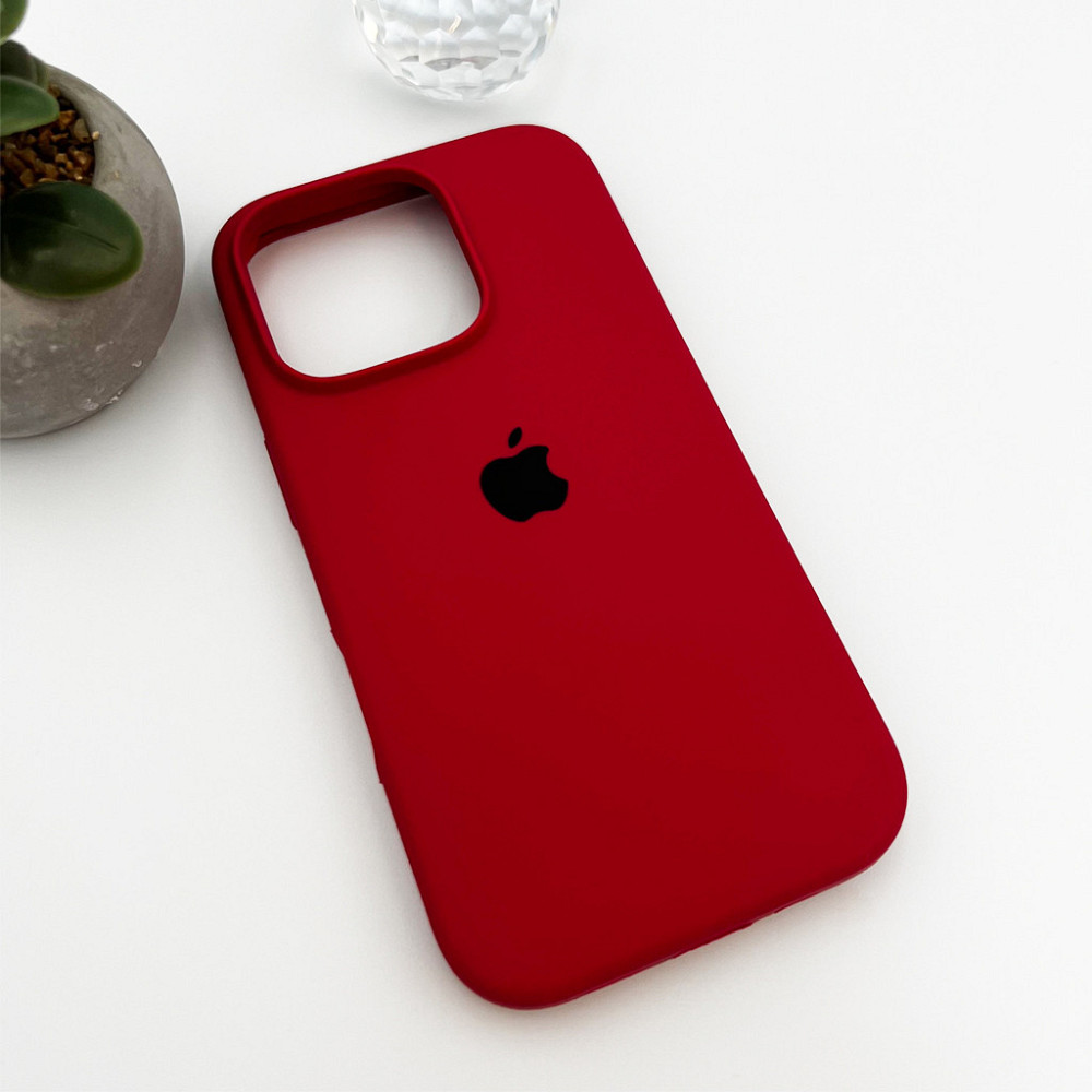 Чохол для смартфона Silicone Full Case AA Open Cam for Apple iPhone 16 Pro 21,Rose Red Киев - изображение 4