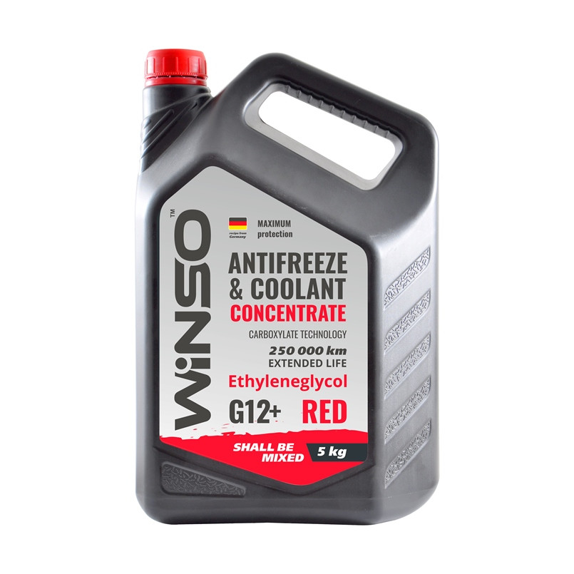 Антифриз Winso Antifreeze & Coolant Red G12+ червоний концентрат 5кг Львів - фото 1