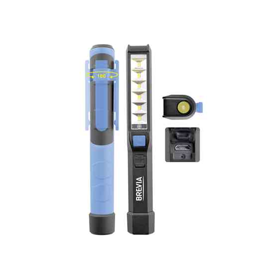 Ліхтар інспекційний Brevia LED Pen Light 6SMD+1W LED 150lm 900mAh microUSB Львів