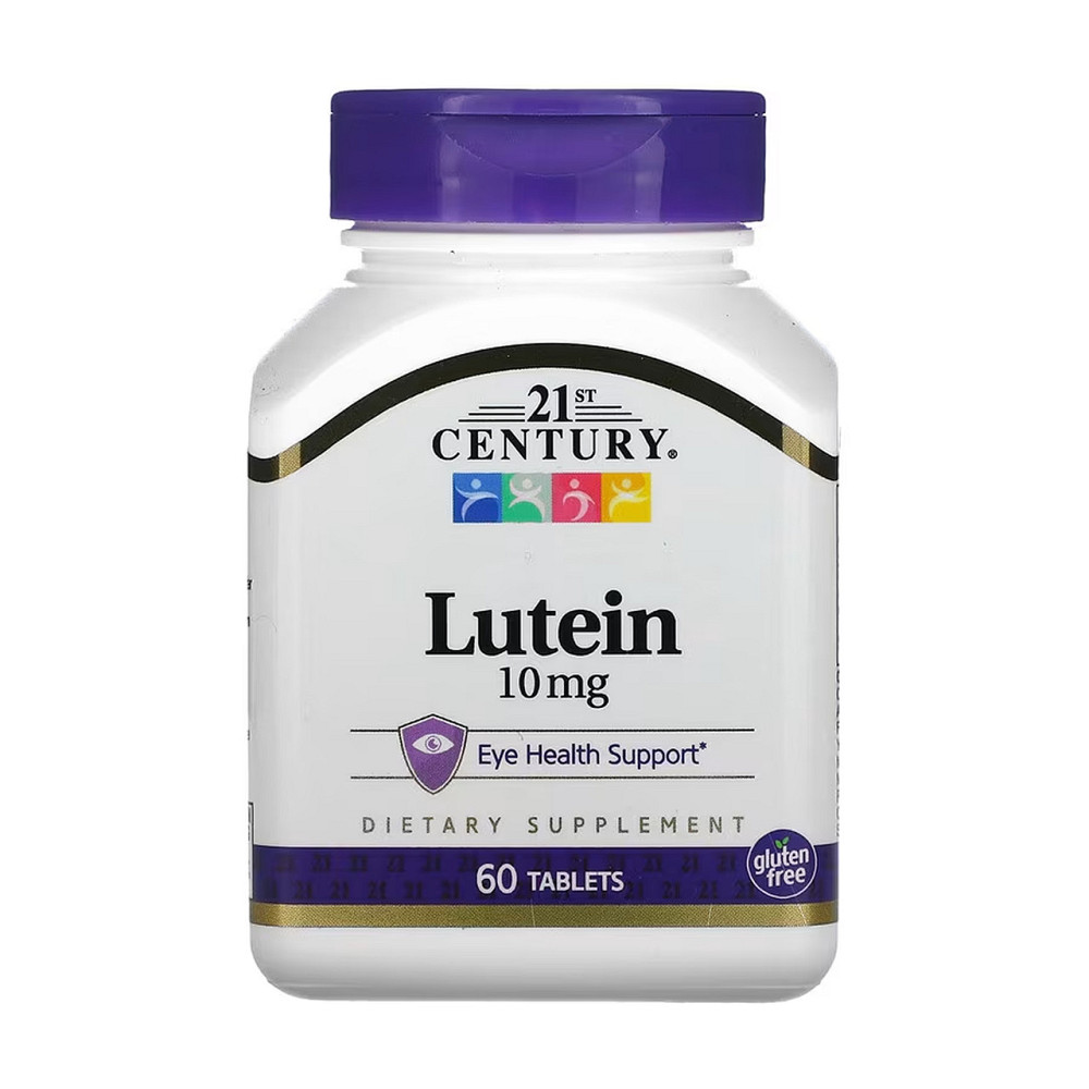 Лютеїн 21st Century Lutein 10 mg 60 табл Київ - фото 1