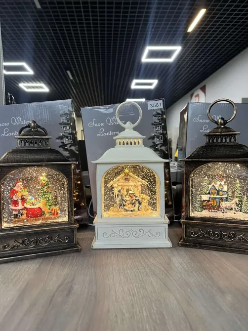 Hengda Рождественская ночь Новогодний музыкальный фонарь ночник с подсветкой Xmas 24072D Коломия - фото 3