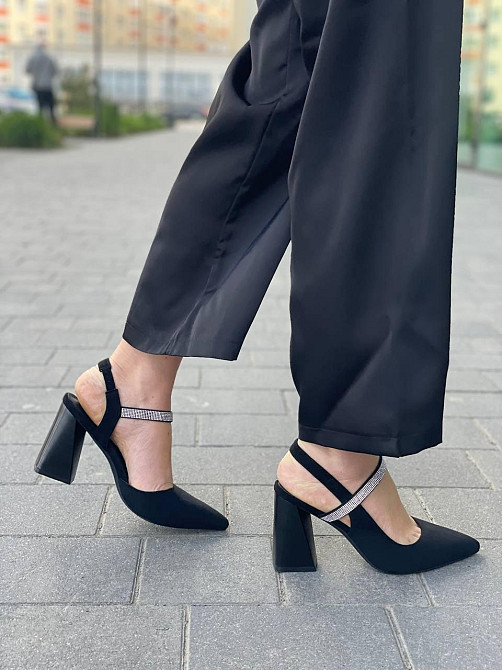 Meideli Жіночі босоніжки чорні із закритим носком літні з еко-замші MEIDELI -1 р. 36-40 Коломыя - изображение 7