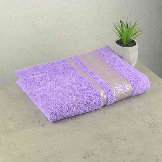 Комплект рушників махрових 2шт GM Textile 50х90см, 70х140см Caesar 450г / м2 (Лавандовий) Суми