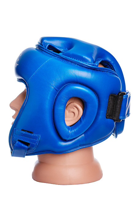 Боксерський шолом турнірний PowerPlay 3045 Синій XL (капа в подарунок) Луцк - изображение 4