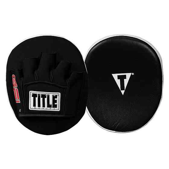 Лапи боксерські TITLE Boxing Gel Tech Punch Mitts 2.0 Black Кам'янське