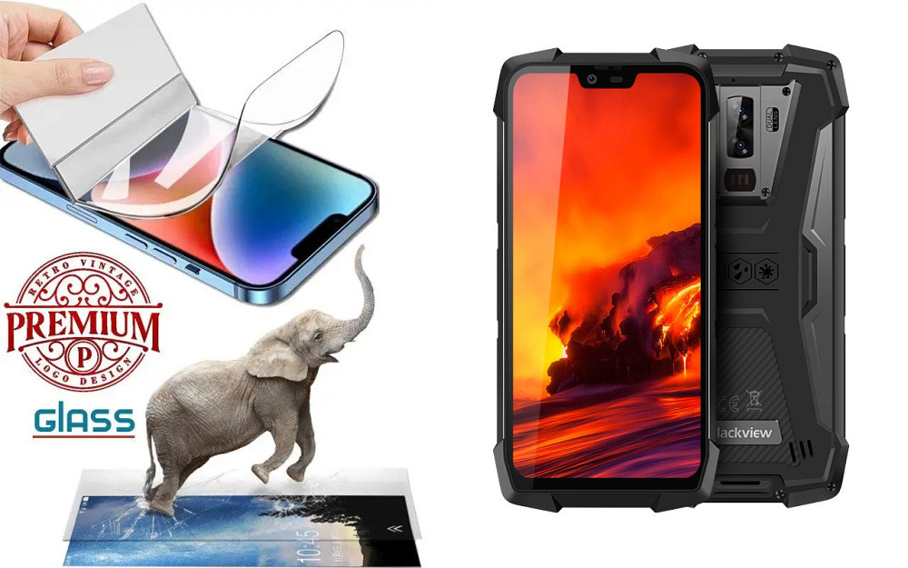 Полиуретановая пленка Blackview BV9700 Pro, Premium, толщина 0,2 мм Киев - изображение 1