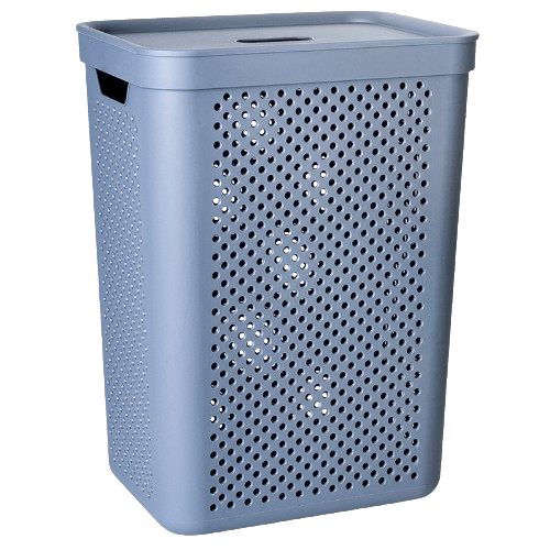 Кошик для білизни 45л з органайзером сірий мат Simple Алеана Житомир