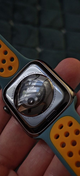 Смарт -Часы Apple Watch 8 45mm , Stainless steel, Sapphire ,LTE Unlocked. Київ - фото 3