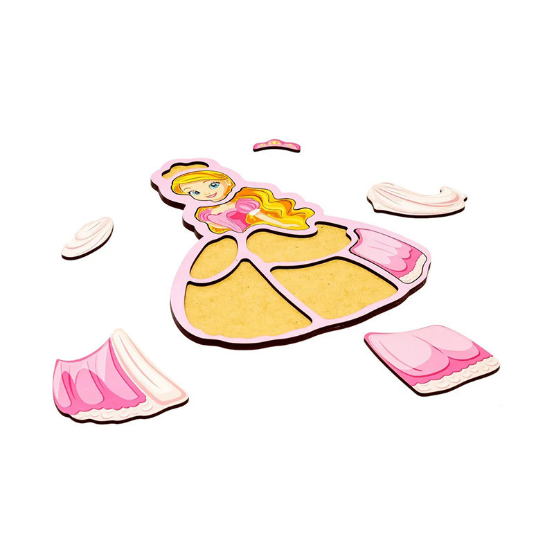 Дитячий пазл-вкладиш "Принцеса" Puz-22968, 8 елементів Вінниця - фото 2