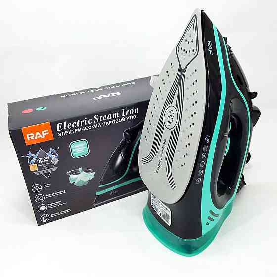 Праска парова RAF R.1250 з керамічною підошвою та функцією самоочищення 2200 Вт. RQ-290 Колір: синій Київ