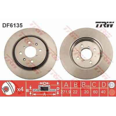Гальмівний диск TRW DF6135 Вінниця