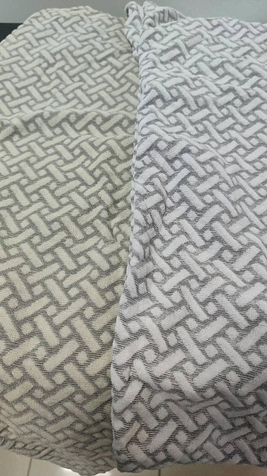 Універсальний натяжний чохол накидка на стілець зі спинкою натяжний жакард цегли Молоко 00702 Біла Церква - фото 2