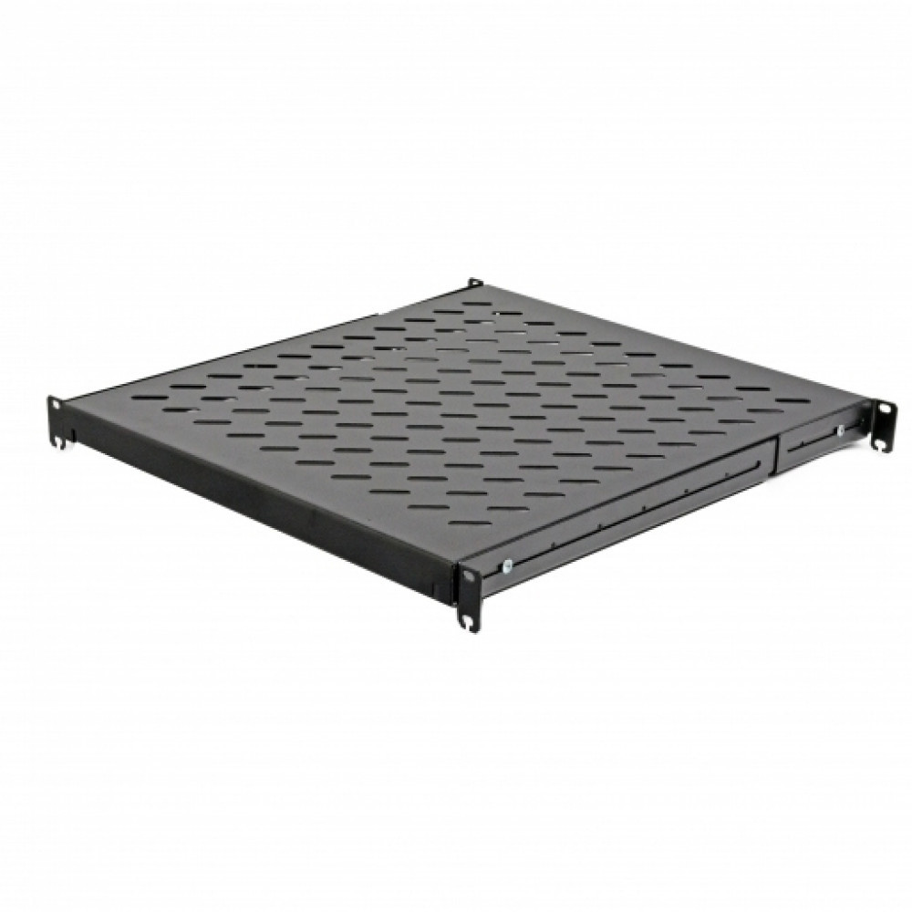 Полиця з чотирма точками кріплення CMS UA-SH4-550B 19" 1U 550 мм чорна Київ - фото 1