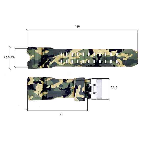 Ремешок для часов Skmei 1155/1155BCMGR Camo Green SBR Киев