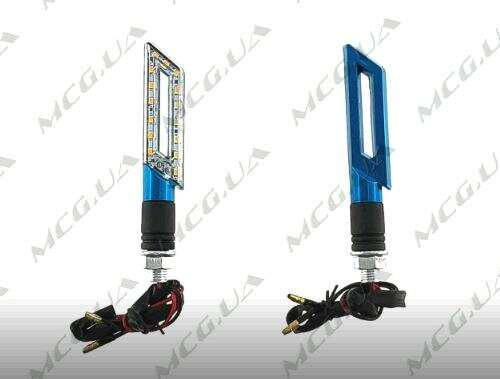 Поворот світлодіодний, катана (15 LED, синій, тюнінг) JS Київ - фото 1