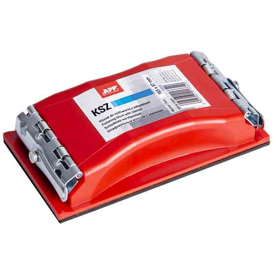 Брусок шліфувальний з затискачами пластиковий 